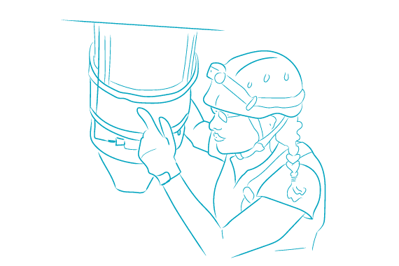 Gestion technique - Illustration fille GT - H2air GT